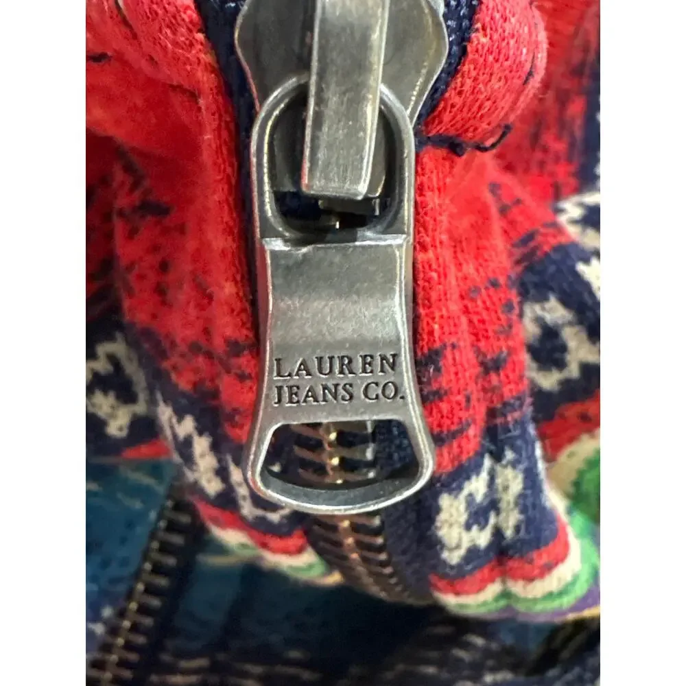 Lauren Jeans Co Ralph Lauren Baja Stripe Zip Hoodie, Rare, Vintage Y2K, XL - Picture 12 of 12